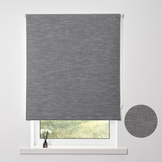 Blackout Textured Blind - Charcoal/180cm - Divante - Wilko - image 1