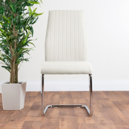 Furniturebox Copeland Fontana Marble Effect 2 Seater Dining Set White and Chrome - Wilko - thumbnail 5