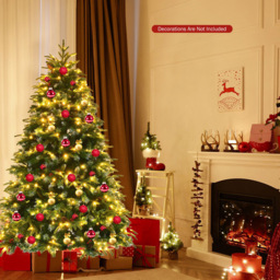 Costway Pre Lit Multicolour LED Artificial Christmas Tree 6ft - Green - Wilko - thumbnail 5