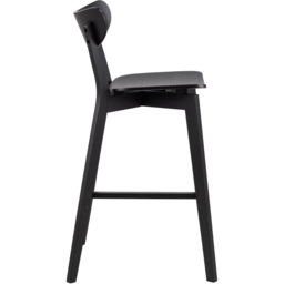 Roxby Black Bar Stool Set of 2 - Size: 105 x 45 x 49cm - Brown - Furniture To Go - Wilko - thumbnail 5