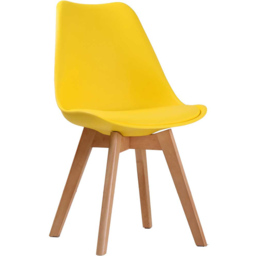 Louvre Set of 2 Yellow Dining Chair - LPD Home - Wilko - thumbnail 3