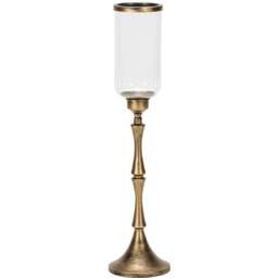 Bronze Tall Standing Hurricane Candle Holder - Wilko - thumbnail 1