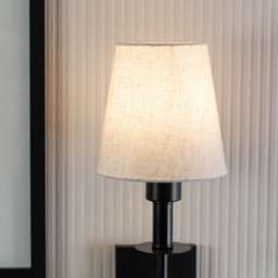 ValueLights Kincaid Black Rechargeable Easy Fit Wall Light with Shade - Size: 57 x 16 x 19cm - Wilko - thumbnail 5