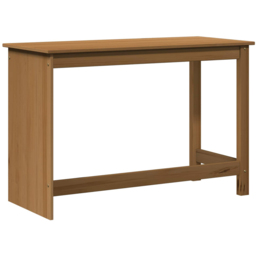 vidaXL Minimalist Compact Pine Wood Desk Honey Brown - Size: 75 x 112 x 50cm - Wilko - thumbnail 5