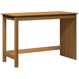 vidaXL Minimalist Compact Pine Wood Desk Honey Brown - Size: 75 x 112 x 50cm - Wilko - thumbnail 3