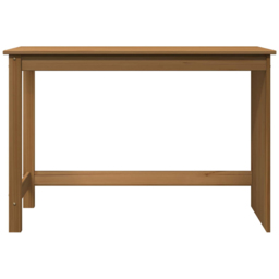 vidaXL Minimalist Compact Pine Wood Desk Honey Brown - Size: 75 x 112 x 50cm - Wilko - thumbnail 4