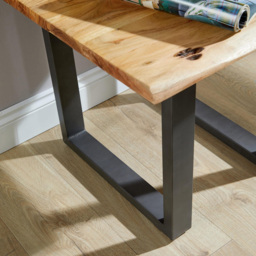 Home Source Live Edge Acacia Top Lamp Table - Size: 50 x 60 x 60cm - Multi - Wilko - thumbnail 5