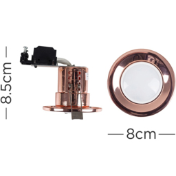 ValueLights Copper Warm White LED Ceiling Downlight 4 Pack - Orange - Wilko - thumbnail 5