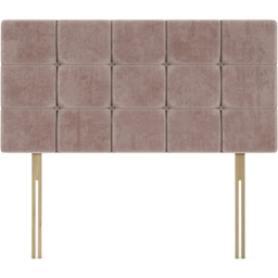 Bedmaster Single Mink Naples Velvet Pearl Squared Headboard - Brown - Wilko - thumbnail 3