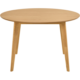 Florence Roxby 4 Seater Matt Oak Round Dining Table - Brown - Furniture To Go - Wilko - thumbnail 4