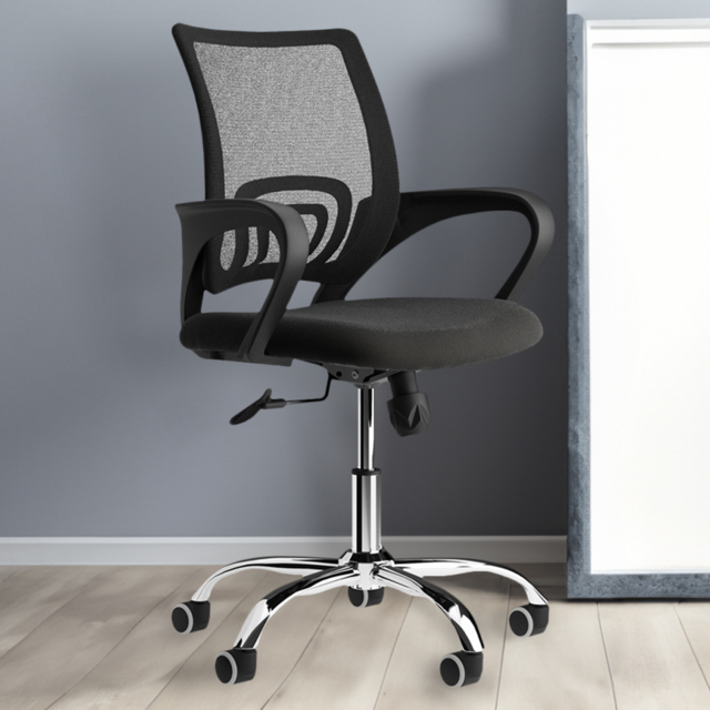 Tate Mesh Black Back Office Chair - Wilko - image 1
