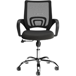 Tate Mesh Black Back Office Chair - Wilko - thumbnail 4