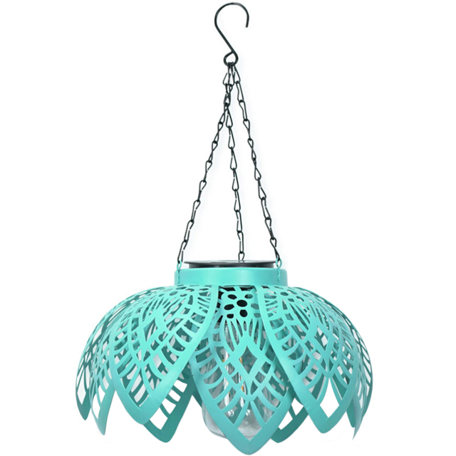 ValueLight Artichoke Blue Outdoor Solar Decorative Light - Size: 41 x 20 x 41cm - ValueLights - Wilko - image 1
