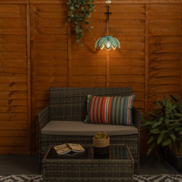 ValueLight Artichoke Blue Outdoor Solar Decorative Light - Size: 41 x 20 x 41cm - ValueLights - Wilko - thumbnail 5