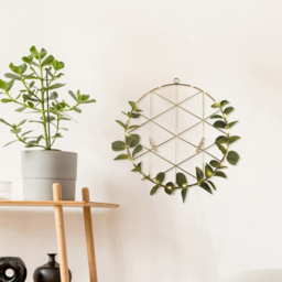 Lighting Collection Wire Grid with LED Lights and Leaves - Size: 33 x 33 x 8.5cm - Green - Wilko - thumbnail 6