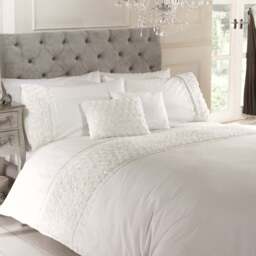 Rapport Home Limoges Single Cream Duvet Set - Wilko - thumbnail 1