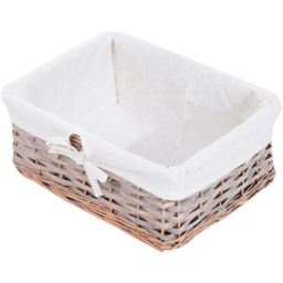 Portland 5 Drawer Wicker Basket Storage Cabinet - Size: 40 x 29 x 90cm - Brown - Wilko - thumbnail 4