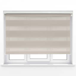Caecus Day Night Roller Blind Taupe 130cm - Brown - Wilko