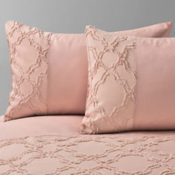 Intimates Kiera Double Blush Tufted Duvet Set - Pink - Wilko - thumbnail 4