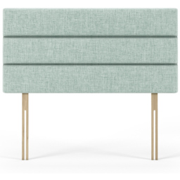Bedmaster King Size Duck Egg Linen Milan Lined Headboard - Blue - Wilko - thumbnail 3