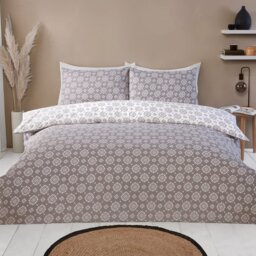 Sierra Geo Duvet Set Grey King - Divante - Wilko - thumbnail 1