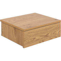Florence Avignon Single Drawer Oak Square Bedside Table - Brown - Furniture To Go - Wilko - thumbnail 5