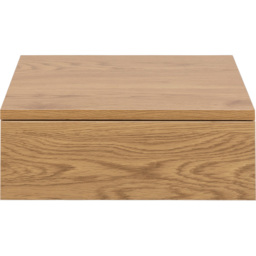 Florence Avignon Single Drawer Oak Square Bedside Table - Brown - Furniture To Go - Wilko - thumbnail 3