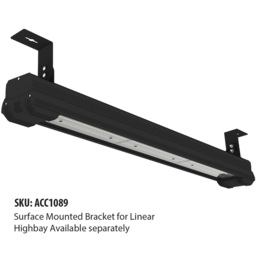 ENER-J LED Industrial Linear Highbay 100W - Size: 11 x 12 x 76.9cm - Black - Wilko - thumbnail 6