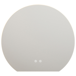 Sorrelis Mirella Tunable LED Frameless Mirror 80cm - Size: 80 x 75 x 3cm - Multi - Wilko
