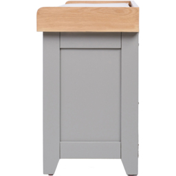 Charles Bentley Charnwood Grey Hallway Bench with Shoe Tidy - Size: 36 x 110 x 60cm - Wilko - thumbnail 5