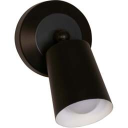 Lighting Collection Black Rechargeable LED Wall Lamp - Size: 17 x 12 x 12cm - Wilko - thumbnail 1