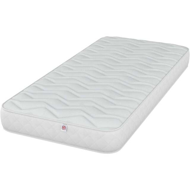 Aspire Kids Single OEKO TEX Fabric Breathable Foam Free Mattress - White - Wilko - image 1