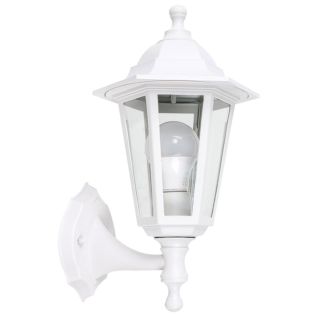 ValueLights Outdoor White Up and Down Wall Lantern - Size: 21 x 35 x 35cm - Wilko - image 1