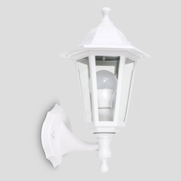 ValueLights Outdoor White Up and Down Wall Lantern - Size: 21 x 35 x 35cm - Wilko - thumbnail 7