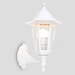ValueLights Outdoor White Up and Down Wall Lantern - Size: 21 x 35 x 35cm - Wilko - thumbnail 5