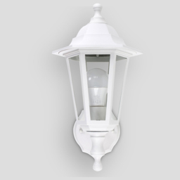 ValueLights Outdoor White Up and Down Wall Lantern - Size: 21 x 35 x 35cm - Wilko - thumbnail 6