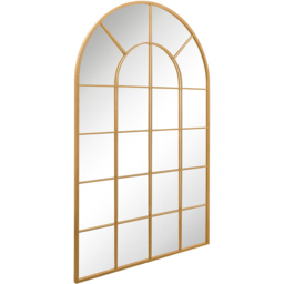 The Arcus Gold Window Metal Leaner Wall Mirror 190 x 120cm - MirrorOutlet - Wilko - thumbnail 4