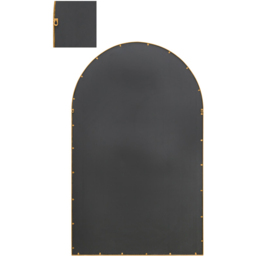The Arcus Gold Window Metal Leaner Wall Mirror 190 x 120cm - MirrorOutlet - Wilko - thumbnail 5