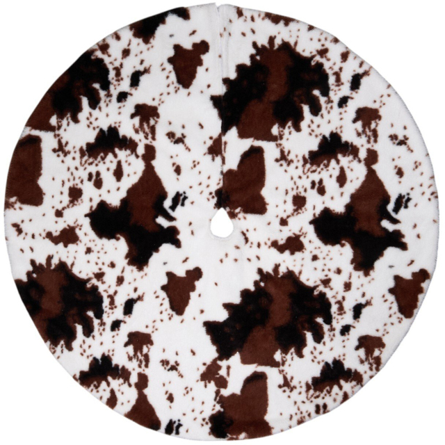 Cow Print Tree Skirt White - Wilko - image 1
