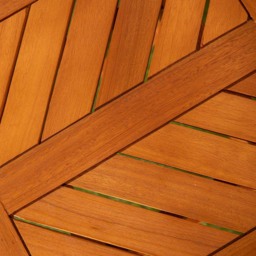 Samuel Alexander Kapalua Wooden Slatted Garden Side Table 73 x 45cm - Size: 73.0 cm x 45.0 cm x 45.0 cmcm - Brown - Wilko - thumbnail 6