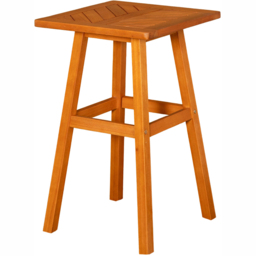 Samuel Alexander Kapalua Wooden Slatted Garden Side Table 73 x 45cm - Size: 73.0 cm x 45.0 cm x 45.0 cmcm - Brown - Wilko - thumbnail 3