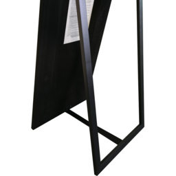 MirrorOutlet Aston Black Cheval Free Standing Mirror 150 x 40cm - Wilko - thumbnail 6
