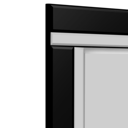 MirrorOutlet Aston Black Cheval Free Standing Mirror 150 x 40cm - Wilko - thumbnail 5
