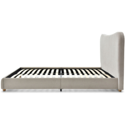 Myla Double Natural Chenille Upholstered Bed Frame with Headboard - Kyoto Futons - Wilko - thumbnail 5