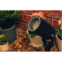 Luxform Onyx Black Garden Spike Spotlight - Size: Single - Wilko - thumbnail 4