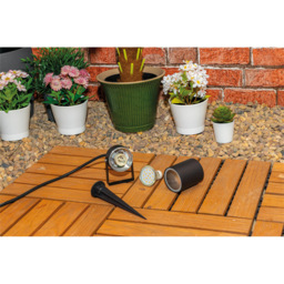 Luxform Onyx Black Garden Spike Spotlight - Size: Single - Wilko - thumbnail 5
