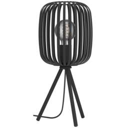 EGLO Romazzina Black Caged Table Lamp - Size: 20.0 x 20.0 x 43.5cm - Wilko