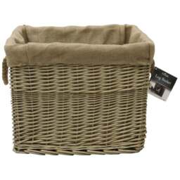 JVL Willow Antique Wash Log Basket with Rope Handles 38 x 50 x 42cm - Size: 50 x 42 x 38cm - Multi - JVL Homewares - Wilko - thumbnail 5