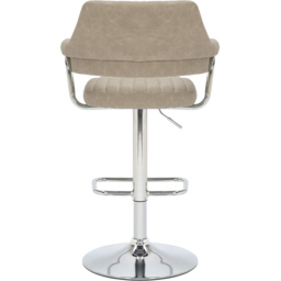 Shankar Cortez Mink Leather Bar Stool Set of 2 - Cream - Wilko - thumbnail 7