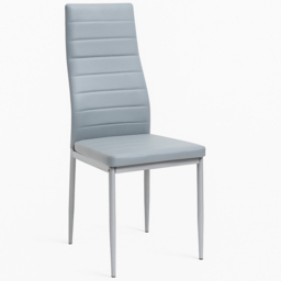 Kosy Koala 4 Seater Faux Leather Wooden Dining Set with Bench Grey - Beige - Wilko - thumbnail 3